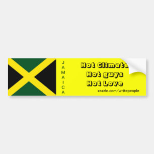 Jamaicaanse bumper sticker-hete kerels bumpersticker