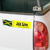 Jamaicaanse bumperstickers — jah live (Op Truck)