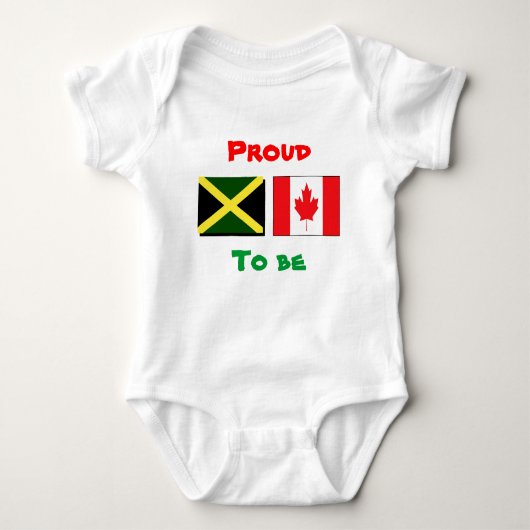 Jamaicaanse/Canadese baby t-shirts (Voorkant)