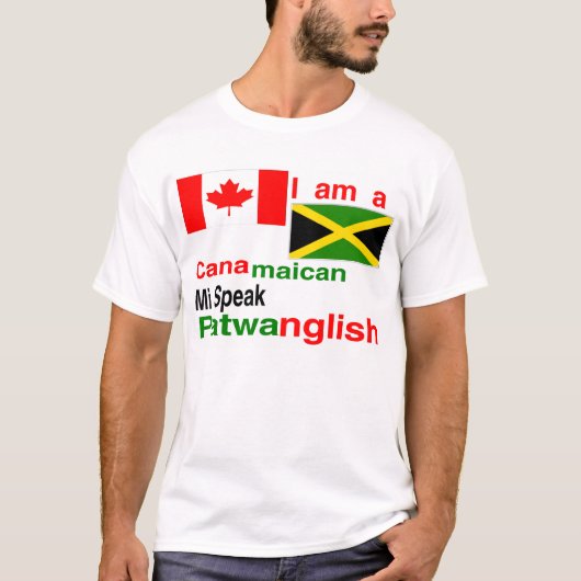 Jamaicaanse canadese mannen t-shirt (Voorkant)