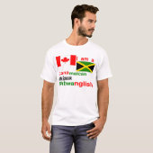 Jamaicaanse canadese mannen t-shirt (Voorkant volledig)