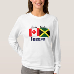 jamaicaanse canadese t-shirts met twee wortels