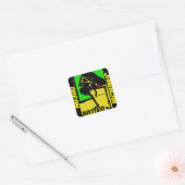 Jamaicaanse droom vierkante sticker (Envelop)