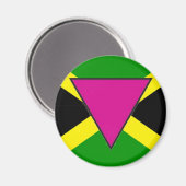 Jamaicaanse Gay Pride vlag Magneet (Voorkant / Achterkant)