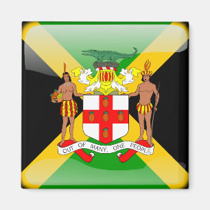 Jamaicaanse glanzende vlag magneet
