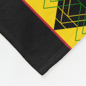 Jamaicaanse kerstleeuw fleece deken (Hoek)