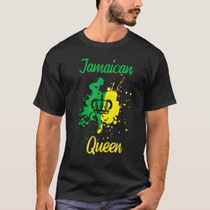 Jamaicaanse koningin Proud Jamaica Vrouwen  Jamaic T-shirt