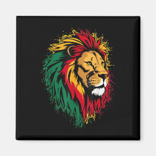 Jamaicaanse Leeuw Jamaicaanse Rasta Vlag Leeuw van Magneet