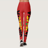 Jamaicaanse Leggings van de rode vlag (Achterkant)