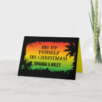 Jamaicaanse Rasta Patois Gelukkig Kerstmis