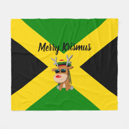 Jamaicaanse rendier kerstdeken fleece deken