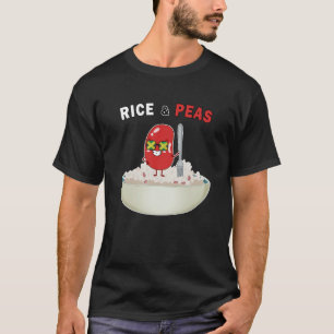 Jamaicaanse Rice en Peas Jamaican Flag Colors Jama T-shirt