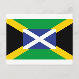 Jamaicaanse Schotse vlag - Jamaica - Schotland Briefkaart
