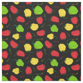 Jamaicaanse Scotch Bonnet Chili Pattern Stof (Swatch)