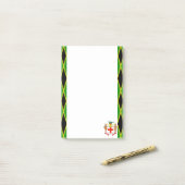 Jamaicaanse strempenvlag post-it® notes (Op bureau)