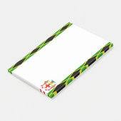 Jamaicaanse strempenvlag post-it® notes (Schuin)