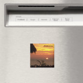 Jamaicaanse Sunset Magnet - Gepersonaliseerd Magneet (Insitu (Vaatwasser))