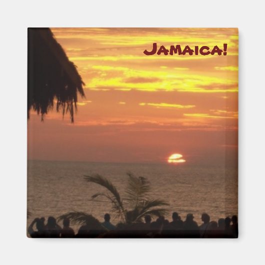 Jamaicaanse Sunset Magnet - Gepersonaliseerd Magneet (Voorkant)