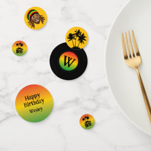Jamaicaanse verjaardag of bruiloft confetti