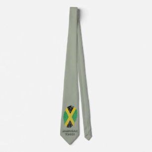 Jamaicaanse vingerafdrukvlag stropdas