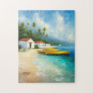 Jamaicaanse vissershutten legpuzzel