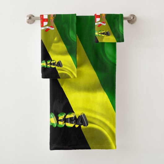 Jamaicaanse vlag bad handdoek (Insitu)