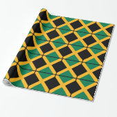 Jamaicaanse vlag cadeaupapier (Uitgerold)