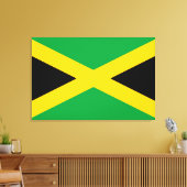 Jamaicaanse vlag canvas afdruk (Insitu (Woonkamer))