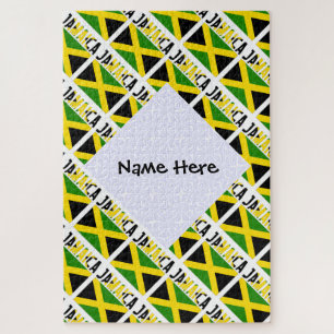 Jamaicaanse Vlag en Jamaica Tegel Persoonlijk  Legpuzzel