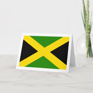 Jamaicaanse vlag feestdagen kaart