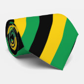 Jamaicaanse vlag - geïnspireerd Stropdas (Opgerold)