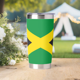 Jamaicaanse vlag geïsoleerde drinkbeker