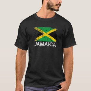Jamaicaanse vlag gemaakt in Jamaica Gift T-shirt
