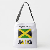 Jamaicaanse vlag gepersonaliseerd crossbody tas (Achterkant)