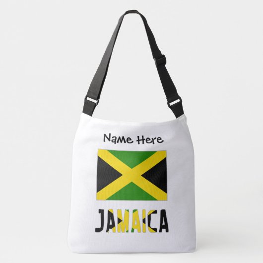 Jamaicaanse vlag gepersonaliseerd crossbody tas (Voorkant)