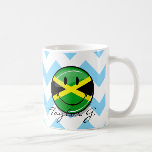 Jamaicaanse vlag glimlachen koffiemok