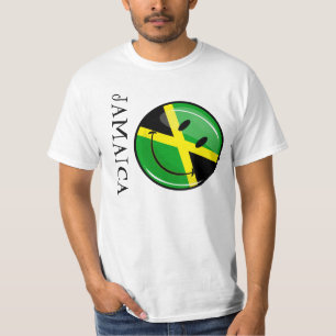 Jamaicaanse vlag glimlachen t-shirt