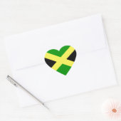 Jamaicaanse vlag hart sticker (Envelop)