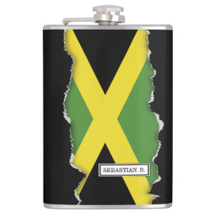 Jamaicaanse vlag heupfles