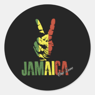 Jamaicaanse vlag Jamaica Het zit in mijn DNA Ronde Sticker