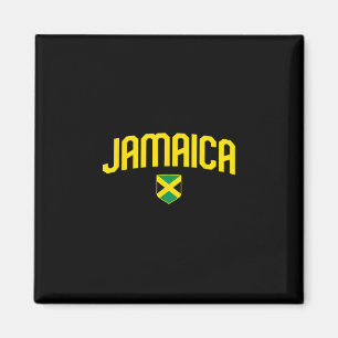 Jamaicaanse Vlag Jamaicaanse Vintage Atletiek Thro Magneet