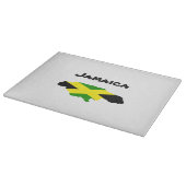 Jamaicaanse vlag kaart gestempeld snijplank (Hoek)