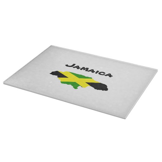 Jamaicaanse vlag kaart gestempeld snijplank (Hoek)