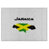 Jamaicaanse vlag kaart gestempeld snijplank (Voorkant)