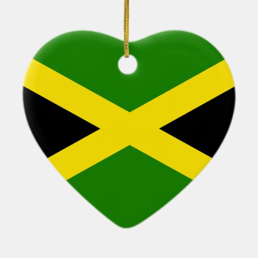 Jamaicaanse vlag keramisch ornament (Achterkant)