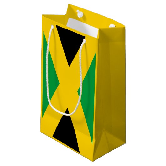 Jamaicaanse vlag klein cadeauzakje (Voorkant Gekanteld)