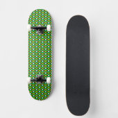 Jamaicaanse vlag kleuren harten patroon patriottis skateboard (Voorkant)