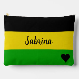 Jamaicaanse Vlag Kleurige Gestreepte Gepersonalise Etui