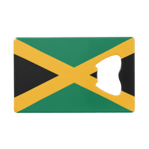 Jamaicaanse vlag kredietkaart flessenopener