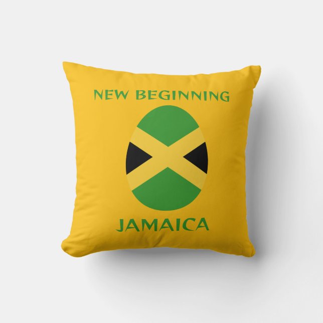 Jamaicaanse vlag kussen (Voorkant)